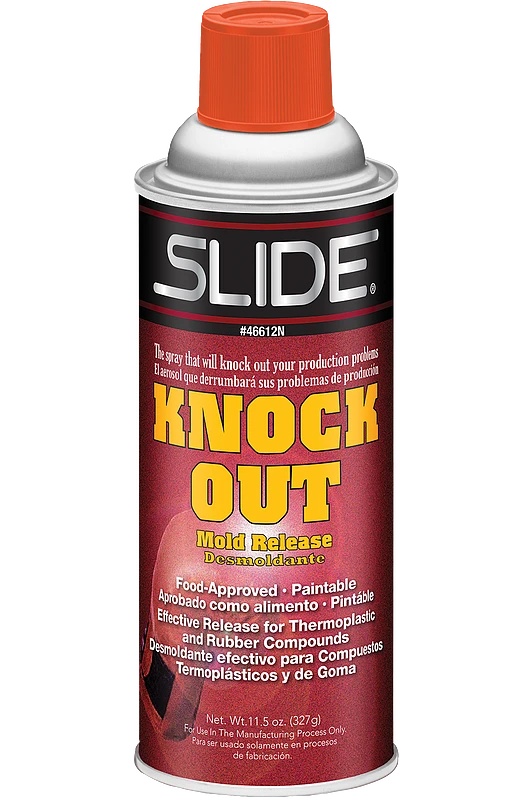 Picture of 46612N Knock Out Mold Release Aerosol 12Pack Slide Knock Out Clear Mold Release Agent - 12 oz Aerosol Can - Food Grade - Paintable - Slide 46612N